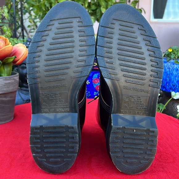 🏴 Dr. Martens Cordovan MIE Vintage 1460 Leather Boots UK 7 - Picture 17 of 17